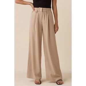VETTA The Elastic Waist Trousers in Khaki size XS